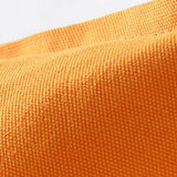 CARRE 2 Pack Decorative Throw Cushion Pillow Cover Cushion Sleeve for 20"x 20" Insert , 100 Percent Cotton, Orange