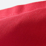 CARRE 2 Pack Decorative Throw Cushion Pillow Cover Cushion Sleeve for 20"x 20" Insert , 100 Percent Cotton, Red