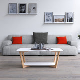 CARRE 2 Pack Decorative Throw Cushion Pillow Cover Cushion Sleeve for 20"x 20" Insert , 100 Percent Cotton, Red