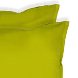 CARRE 2 Pack Decorative Throw Cushion Pillow Cover Cushion Sleeve for 20"x 20" Insert , 100 Percent Cotton, Green