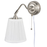 CONTEMPORARY Bright Wall Lamps for Living Room Decor, Bedroom, Entryway, Contemporary Wall Sconce, Set of 1, or 2 , Chrome/ White