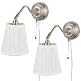 CONTEMPORARY Bright Wall Lamps for Living Room Decor, Bedroom, Entryway, Contemporary Wall Sconce, Set of 1, or 2 , Chrome/ White