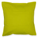 CARRE 2 Pack Decorative Throw Cushion Pillow Cover Cushion Sleeve for 20"x 20" Insert , 100 Percent Cotton, Green