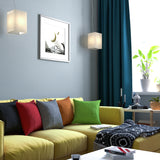 CARRE 2 Pack Decorative Throw Cushion Pillow Cover Cushion Sleeve for 20"x 20" Insert , 100 Percent Cotton, Black