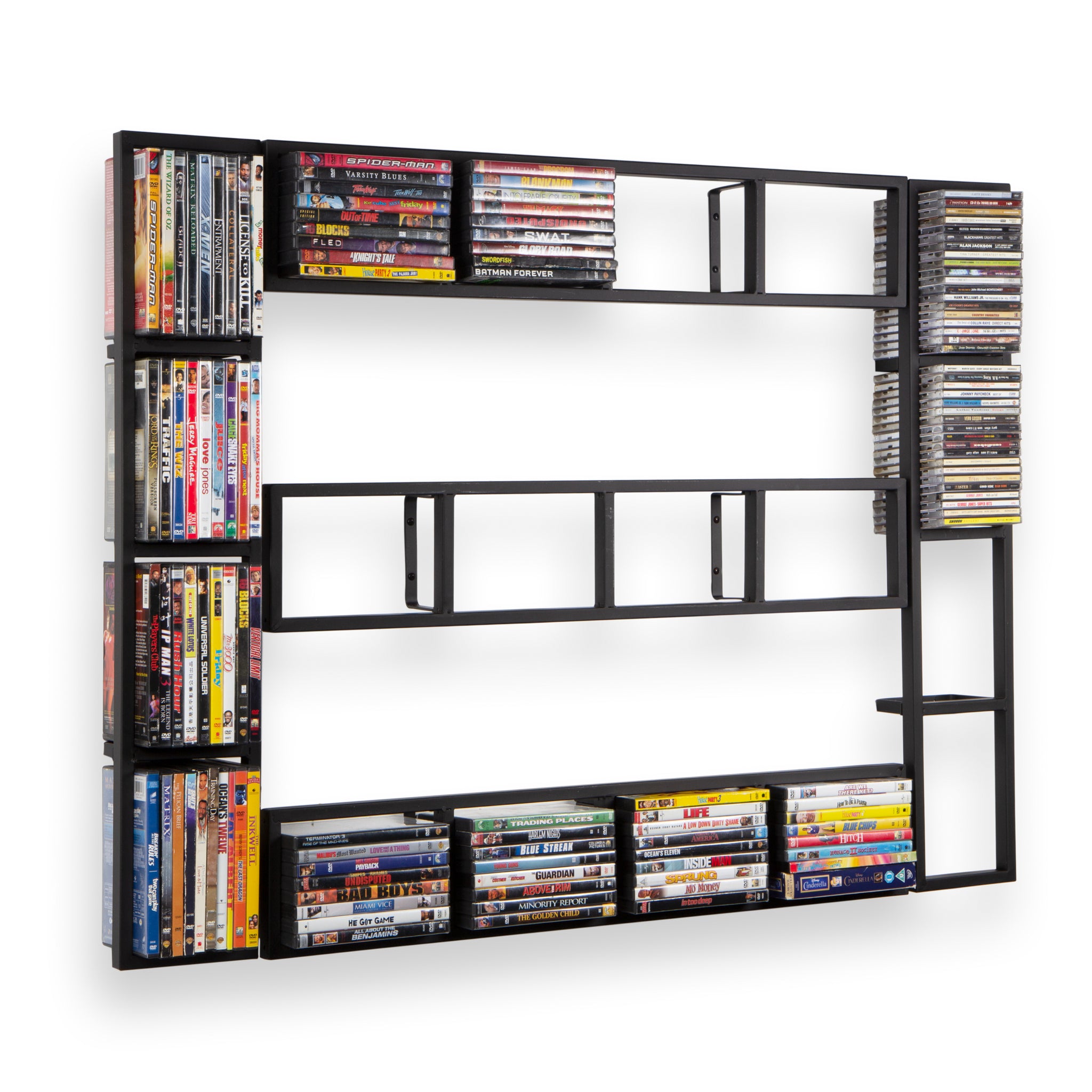 Set of 2  Hanging Horizontal Cubby Organizer with Top Shelf